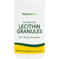 Natures Plus Soy Lecithin Granules 340g - Συμπλήρωμα Διατροφής Λεκιθίνης Σόγιας σε Κόκκους για Μεταβολισμό του Λίπους Έλεγχο του Βάρους & της Χοληστερίνης