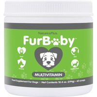 Natures Plus FurBaby Multivitamin for Dogs 294g - Συμπλήρωμα Διατροφής για Σκύλους με Βιταμίνες Μέταλλα & Αμινοξέα για την Καλή Λειτουργία των Αρθρώσεων & Μυών, Ισχυρό Ανοσοποιητικό & Υποστήριξη της Γενικότερης Υγείας των Σκύλων