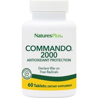 Natures Plus Commando 2000, 60tabs - Συμπλήρωμα Διατροφής με Ισχυρή Αντιοξειδωτική Προστασία για Τόνωση του Ανοσοποιητικού