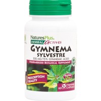 Natures Plus Gymnema Sylvestre 300mg 60veg.caps - Συμπλήρωμα Διατροφής Εκχυλίσματος του Βοτάνου Γύμνεμα για Ρύθμιση των Επιπέδων Γλυκόζης στο Αίμα σε Προ Διαβητικά Άτομα