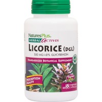 Natures Plus Licorice (DGL) 500mg 60caps - Συμπλήρωμα Διατροφής Εκχυλίσματος Γλυκόριζας για την Αντιμετώπιση Συμπτωμάτων του Στομαχικού Έλκους & Πεπτικών Διαταραχών