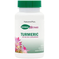 Natures Plus Turmeric 400mg, 60caps - Συμπλήρωμα Διατροφής Εκχυλίσματος Κουρκουμά με Ισχυρή Αναλγητική & Αντιφλεγμονώδη Δράση για Αποτοξίνωση του Ήπατος