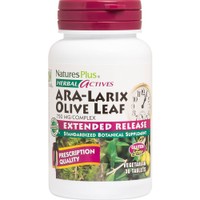 Natures Plus Ara-Larix Olive Leaf Complex 750mg 30tabs - Συμπλήρωμα Διατροφής Εκχυλίσματος Βοτάνων & Φύλων Ελιάς για την Ενεργοποίηση & Ενίσχυση του Ανοσοποιητικού