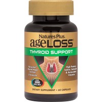 Natures Plus Ageloss Thyroid Support 60caps - Συμπλήρωμα Διατροφής Βιταμινών, Εκχυλισμάτων Φυτών & Ιχνοστοιχείων για την Εύρυθμη Λειτουργία του Θυρεοειδούς Αδένα