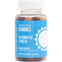 Natures Plus Gummies Vitamin D3 1000iu Mixed Berry 60 Softgels - Συμπλήρωμα Διατροφής με Βιταμίνη D3 για Ενίσχυση της Οστικής Πυκνότητας & του Ανοσοποιητικού Συστήματος με Γεύση Βατόμουρο