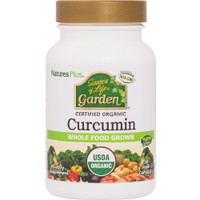 Natures Plus Source of Life Garden Curcumin 30veg.caps - Συμπλήρωμα Διατροφής Εκχυλίσματος Βιολογικού Κουρκουμά με Ισχυρές Αντιφλεγμονώδεις Ιδιότητες για την Καλή Υγεία της Καρδιάς & των Αρθρώσεων