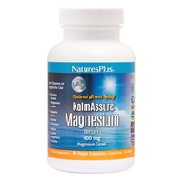 Natures Plus KalmAssure Magnesium 400mg, 90veg.caps - Συμπλήρωμα Διατροφής Μαγνησίου Κιτρικής Μορφής Υψηλής Απορροφησιμότητας για την Καλή Υγεία Οστών, Μυών, Νευρικού Συστήματος & Χαλάρωση