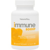 Natures Plus Immune Boost Enhanced Antioxidant Respiratory Support 60tabs - Συμπλήρωμα Διατροφής Πολυβιταμινών για Ενίσχυση του Ανοσοποιητικού με Αντιοξειδωτική Προστασία για Υποστήριξη του Αναπνευστικού Συστήματος