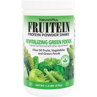 Natures Plus Fruitein Green 576g - Συμπλήρωμα Διατροφής Βιταμινών, Μετάλλων & Πρωτεΐνης από Πράσινα Φρούτα & Λαχανικά Πλούσιο σε Αντιοξειδωτικά για Ενέργεια & Τόνωση