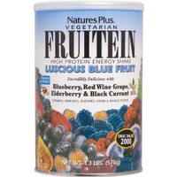 Natures Plus Fruitein Blue 576g - Συμπλήρωμα Διατροφής Βιταμινών, Μετάλλων & Πρωτεΐνης από Μπλε Φρούτα Πλούσιο σε Αντιοξειδωτικά για Ενέργεια & Τόνωση
