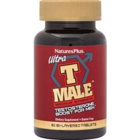 Natures Plus Ultra T Male Testosterone Boost for Men 60tabs - Συμπλήρωμα Διατροφής με Εκχυλίσματα Φυτών, Μέταλλα & Βιταμίνες που Προάγουν & Ενισχύουν την Παραγωγή Τεστοστερόνης για Ενίσχυση Δύναμη, Αντοχή & Ενέργεια