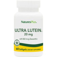 Natures Plus Ultra Lutein 20mg 60 Softgels - Συμπλήρωμα Διατροφής Λουτεΐνης για Προστασία από Εκφυλιστικές Παθήσεις των Ματιών & Υποστήριξη της Καλής Όρασης με Ισχυρές Αντιοξειδωτικές Ιδιότητες