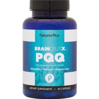 Natures Plus Brainceutix PQQ 60caps - Συμπλήρωμα Διατροφής Ενζύμου PQQ που Συμβάλλει στην Προστασία & Αναγέννηση Εγκεφαλικών Κυττάρων, Υποστήριξη της Μνήμης & Τόνωση του Οργανισμού
