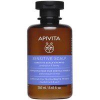 Apivita Sensitive Scalp Shampoo with Prebiotics & Honey 250ml - Σαμπουάν για το Ευαίσθητο Τριχωτό με Πρεβιοτικά & Μέλι