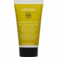 Apivita Frequent Use Gentle Daily Conditioner Travel Size 50ml - Μαλακτική Κρέμα Μαλλιών Καθημερινής Χρήσης με Χαμομήλι & Μέλι