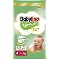Babylino Sensitive Cotton Soft Value Pack Maxi Νο4 (8-13kg) 50 Τεμάχια - 