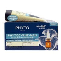Phyto Πακέτο Προσφοράς Phytocyane Anti-Hair Loss Treatment for Men 12x3,5ml & Δώρο Phytocyane Men Invigorating Shampoo Anti-Hair Loss 100ml - Θεραπεία Κατά της Έντονης Ανδρικής Τριχόπτωσης & Ανδρικό Αναζωογονητικό Σαμπουάν για Δυνατά Μαλλιά