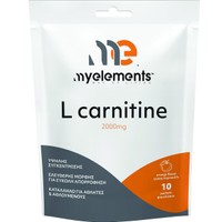 My Elements L-Carnitine 2000mg, 10 Sachets - Συμπλήρωμα Διατροφής Καρνιτίνης για Έλεγχο Επιπέδων Λίπους & Αποκατάσταση μετά από Έντονη Αθλητική Προπόνηση με Γεύση Πορτοκάλι