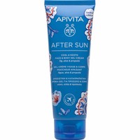Apivita After Sun Cool & Sooth Face - Body Gel-Cream Limited Edition Travel Size 100ml - Καταπραϋντική Κρέμα Gel Προσώπου - Σώματος για Μετά τον Ήλιο