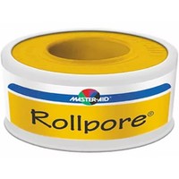 Master Aid Rollpore Adhesive Paper Bandage Tape 5m x 1.25cm 1 Τεμάχιο - Αυτοκόλλητη Χάρτινη Επιδεσμική Ταινία σε Άσπρο Χρώμα