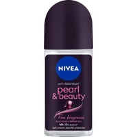 Nivea Pearl & Beauty 48h Anti-Perspirant Roll-On with Black Pearl & Perfume Oils 50ml - Γυναικείο Αποσμητικό Roll-On για 48ωρη Προστασία με Αρωματικά Έλαια & Εκχύλισμα Μαύρου Μαργαριταριού για Απαλή, Λεία & Όμορφη Επιδερμίδα