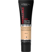 L'oreal Paris Infaillible 32h Matte Cover Foundation Spf25, 30ml - 130 Neutral Undertone - Foundation για Τέλεια Κάλυψη & Ματ Αποτέλεσμα