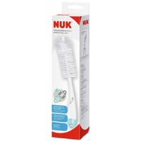 Nuk Bottle Brush 2 in 1, 1 Τεμάχιο - Βούρτσα με Εύκαμπτες και Ανθεκτικές Τρίχες για Σχολαστικό Καθαρισμό των Μπιμπερό και των Θηλών