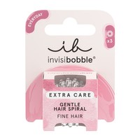 Invisibobble Everyday Hair Spiral Extra Care Crystal Clear 3 Τεμάχια - Λαστιχάκια Μαλλιών για Απόλυτο Κράτημα