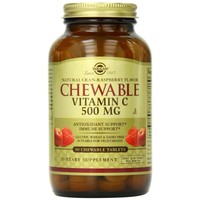 Solgar Chewable Vitamin C 500mg, 90chew.tabs - Γεύση Βατόμουρο - Συμπλήρωμα Διατροφής Βιταμίνης C για τη Σωστή Λειτουργία του Ανοσοποιητικού Συστήματος