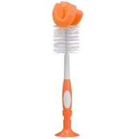 Dr. Brown's Bootle Brush 1 Τεμάχιο, Κωδ AC023 - Πορτοκαλί - Βούρτσα Καθαρισμού Μπιμπερό με Σφουγγάρι & Σκληρές Τρίχες για Καλύτερο Καθαρισμό