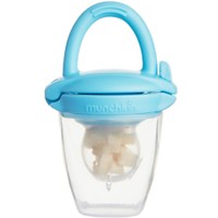 Munchkin Silicone Baby Food Feader 4m+ Γαλάζιο 1 Τεμάχιο, Κωδ 11492 - Πιπίλα Δοκιμής Τροφών από Σιλικόνη με Καπάκι Ασφαλείας