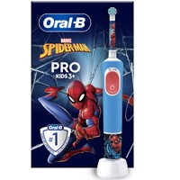 Oral-B Pro Kids 3+ Years Electric Toothbrush Spider-Man 1 Τεμάχιο - Ηλεκτρική Οδοντόβουρτσα για Παιδιά από 3 Ετών, Περιλαμβάνονται & 4 Αυτοκόλλητα Λαβής