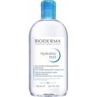 Bioderma Hydrabio H2O Moisturising Micellar Water Makeup Remover 500ml - Μικυλλιακό Νερό Καθαρισμού & Ντεμακιγιάζ Προσώπου - Ματιών, Κατάλληλο για Αφυδατωμένη Ευαίσθητη Επιδερμίδα