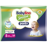 Babylino Sensitive Pants Cotton Soft Unisex No5 Junior (10-16kg) 34 Τεμάχια - 