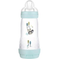 Mam Easy Start Anti-Colic Plastic Bootle 4m+ Σιέλ 320ml, Κωδ 356S - Μπιμπερό Πολυπροπυλενίου με Θηλή Σιλικόνης & Σύστημα Κατά των Κολικών