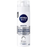 Nivea Men Sensitive Ultra Comfort Shaving Foam 200ml - Αφρός Ξυρίσματος για Ευαίσθητες Επιδερμίδες