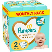 Pampers Premium Care Monthly Pack Νο2 (4-8kg) 224 πάνες - 