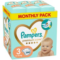 Pampers Premium Care Monthly Pack Νο3 (6-10kg) 200 πάνες