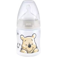 Nuk First Choice+ Disney Baby Winnie the Pooh No Colic Bottle 0-6m 150ml, Κωδ 10743932 - Γκρι - Πλαστικό Μπιμπερό με Θηλή Σιλικόνης Κατά των Κολικών & με Δείκτη Ελέγχου Θερμοκρασίας