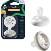 Tommee Tippee Closer to Nature Breast-like Naturally Orthodontic Soother 0-6m 2 Τεμάχια, Κωδ 43344015 - Μαλακή Πιπίλα Σιλικόνης που Μοιάζει με τη Μητρική Θηλή