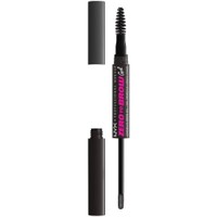 NYX Professional Makeup Zero to Brow Longwear Gel Φρυδιών 2ml 1 Τεμάχιο - Black - Διπλό Απλικατέρ Φρυδιών