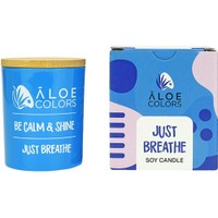 Aloe Colors Just Breathe Scented Soy Candle 150g - Αρωματικό Κερί Σόγιας σε Βάζο με Άρωμα που Διαρκεί