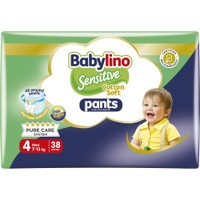 Babylino Sensitive Pants Cotton Soft Unisex No4 Maxi (7-13kg) 38 Τεμάχια - 