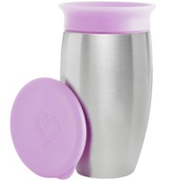 Munchkin Miracle 360 Stainless Steel Cup 12m+, 296ml - Λιλά - Παιδικό Ανοξείδωτο Κύπελλο - Θερμός