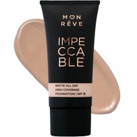 Mon Reve Impeccable All Day Matte Foundation with Spf15, 30ml - 103 - Υγρό Ματ Foundation με Υψηλή Κάλυψη