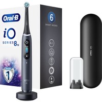 Oral-B iO Series 8 Electric Toothbrush Magnetic Black Onyx  1 Τεμάχιο - Επαναστατική iO Τεχνολογία, 6 Προγράμματα Επαγγελματικού Καθαρισμού, Αθόρυβη Λειτουργία