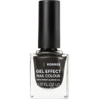 Korres Gel Effect Nail Colour 11ml - 96 Moonstone Grey - Βερνίκι Νυχιών με Αμυγδαλέλαιο για Έντονη Λάμψη & Μεγάλη Διάρκεια
