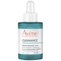 Avene Cleanance Serum Exfoliant A.H.A 30ml - Ορός Λείανσης Προσώπου με Απολεπιστικά Οξέα Φρούτων, Κατάλληλο για Ευαίσθητο Δέρμα με Ατέλειες