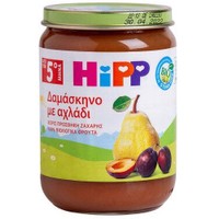 Δώρο Hipp Βρεφική Φρουτόκρεμα με Δαμάσκηνο & Αχλάδι Μετά τον 5ο Μήνα 190gr - 