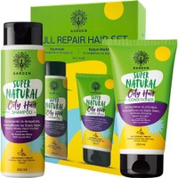 Garden Promo Super Natural Oily Hair Shampoo 250ml & Super Natural Oily Hair Conditioner 150ml - Σαμπουάν & Μαλακτική Κρέμα με Κισσό - Μέντα, για Εξισορρόπηση της Λιπαρότητας & Καθημερινή Χρήση